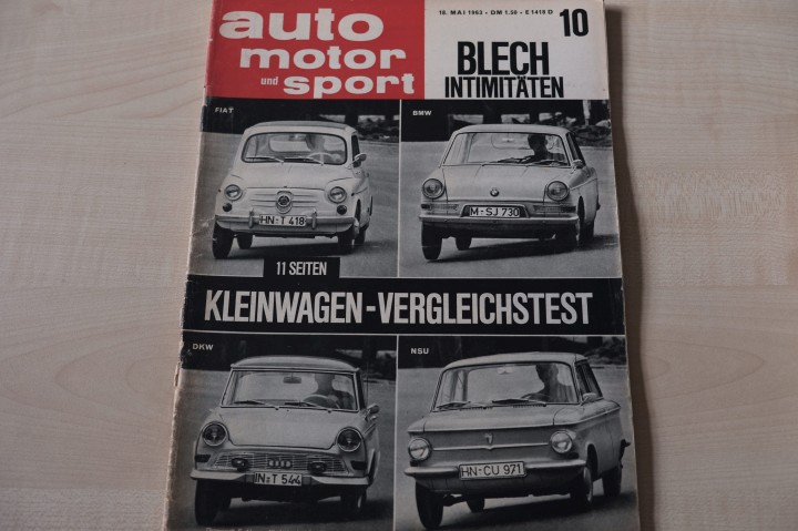 Deckblatt Auto Motor und Sport (10/1963)